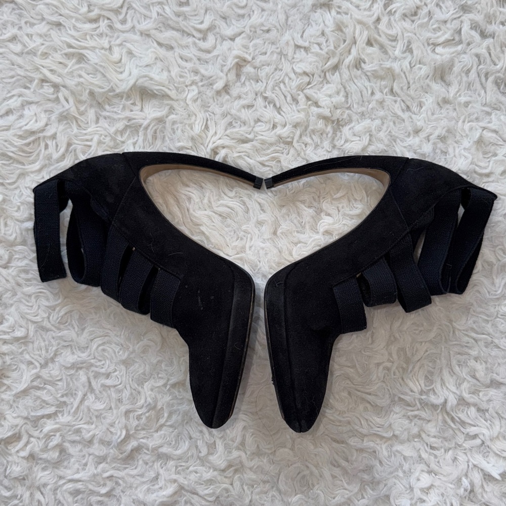 Walter Steiger gothic vintage handmade in Italy strappy booties black size 8.5